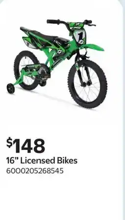 Walmart 16" Licensed Bikes offer