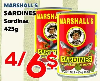 Marche Salaberry MARSHALL'S SARDINES offer