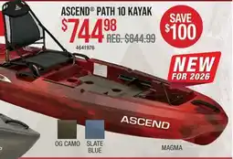 Cabela's ASCEND PATH 10 KAYAK offer