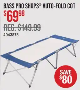 Cabela's BASS PRO SHOPS AUTO-FOLD COT offer