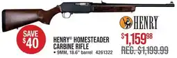 Cabela's HENRY HOMESTEADER CARBINE RIFLE offer