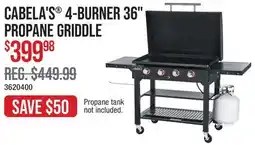 Cabela's CABELA'S 4-BURNER 36 PROPANE GRIDDLE offer