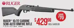 Cabela's RUGER 10/22 CARBINE SEMI-AUTO RIMFIRE RIFLE offer