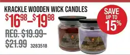 Cabela's KRACKLE WOODEN WICK CANDLES offer