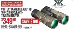 Cabela's VORTEX DIAMONDBACK HD 10X42 BINOCULARS - TRUETIMBER VSX offer
