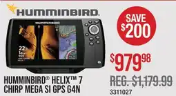 Cabela's HUMMINBIRD HELIX 7 CHIRP MEGA SI GPS G4N offer