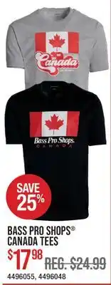 Cabela's BASS PRO SHOPS CANADA TEES offer