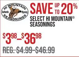 Cabela's SELECT HI MOUNTAIN SEASONINGS offer