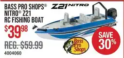 Cabela's BASS PRO SHOPS NITRO Z21 RC FISHING BOAT offer