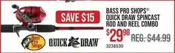 Cabela's BASS PRO SHOPS QUICK DRAW SPINCAST ROD AND REEL COMBO offer