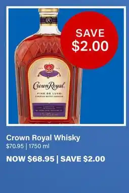 LCBO Crown Royal Whisky offer