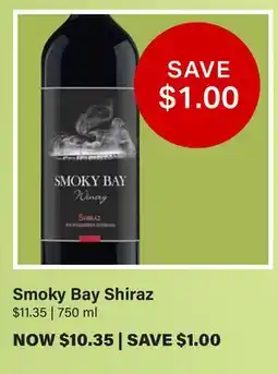 LCBO Smoky Bay Shiraz offer