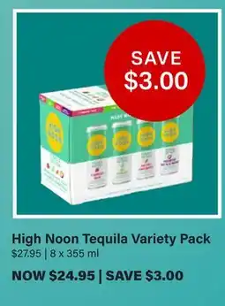LCBO High Noon Tequila Variety Pack offer