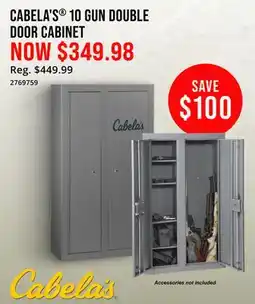 Cabela's CABELA'S 10 GUN DOUBLE DOOR CABINET offer