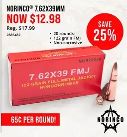 Cabela's NORINCO 7.62X39MM offer