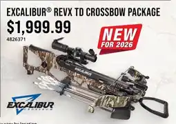 Cabela's EXCALIBUR REVX TD CROSSBOW PACKAGE offer