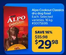 Walmart Alpo Cookout Classics dry dog food offer