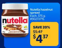 Walmart Nutella hazelnut spread offer