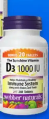 Walmart Webber Naturals vitamin D or melatonin offer