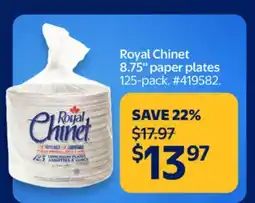 Walmart Royal Chinet 8.75 paper plates offer