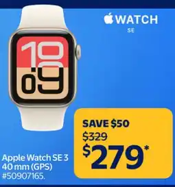 Walmart Apple Watch SE 3 40 mm (GPS) offer