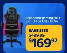 Walmart Ergonomic gaming chair offer