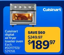 Walmart Cuisinart digital air fryer toaster oven offer