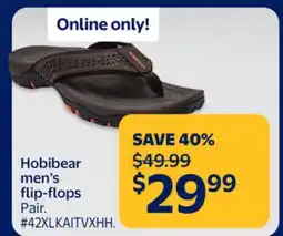 Walmart Hobibear men's flip-flops offer