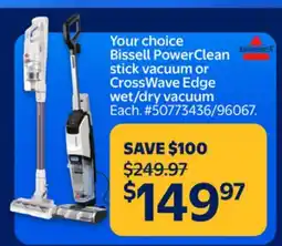 Walmart Bissell CrossWave Edge wet/dry vacuum offer