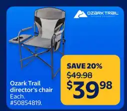 Walmart Ozark Trail director's chair offer