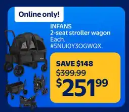 Walmart INFANS 2-seat stroller wagon offer