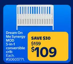 Walmart Dream On Me Synergy MOD 5-in-1 offer