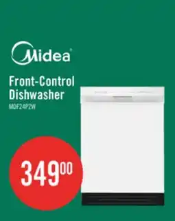 The Brick Midea 24 Front-Control Dishwasher with Interior Light - MDF24P2BWW offer