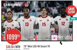The Brick SAMSUNG 75 M70H Mini-LED 4K Smart Tizen TV (UN75M70HAFXZC) – 2026 Model offer