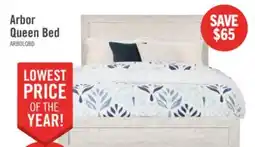 The Brick Arbor Panel Bed, Driftwood White - Queen Size offer