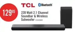 The Brick TCL 2.1 CH Bluetooth Dolby Atmos DTS Virtual:X Soundbar with Wireless Subwoofer (S55H) offer
