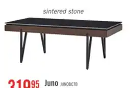 The Brick Juno 48 Modern Coffee Table with Sintered Stone Top - Black offer