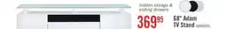 The Brick Adam 68 Modern TV Stand with Storage and Cable Management for TVs up to 75- White offer