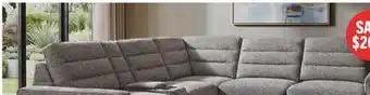 The Brick Shaquille O'Neal Home Prestige 6-Piece Sectional with Power Reclining and Power Sliding– Grey offer