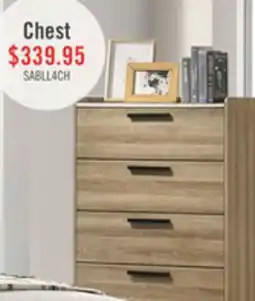 The Brick Sable Bedroom Chest of Drawers, 4-Drawer, 31W x 47H - Light Brown offer