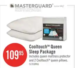 The Brick Masterguard Cooltouch Queen Mattress Protector with 2 Queen Pillows offer