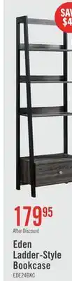 The Brick Eden 24 Ladder Style Open Bookcase with Drawer - Grey offer