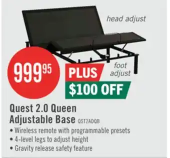 The Brick Quest 2.0 Queen Adjustable Base offer