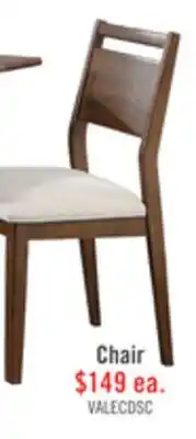 The Brick Vale Dining Chair with Polyester Fabric, Wood, Ladder-back - Brown & Beige offer