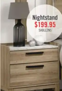The Brick Sable Bedside 2-Drawer Nightstand, 24W x 24H - Light Brown offer