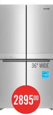 The Brick KitchenAid 36 19.4 Cu. Ft. French-Door Refrigerator - Stainless Steel - KRQC506MPS offer