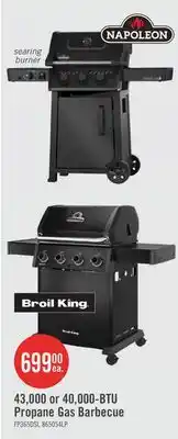 The Brick Napoleon 365 43,000-BTU Propane Gas BBQ with Infrared Side Burner - FP365DSIBPMK-1 offer
