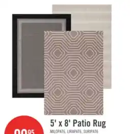 The Brick 5' x 8' Patio Rug offer