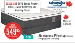 The Brick Springwall Encore Atmosphere Pillowtop Medium Queen Mattress offer
