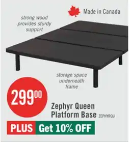 The Brick Zephyr Queen Platform Base offer